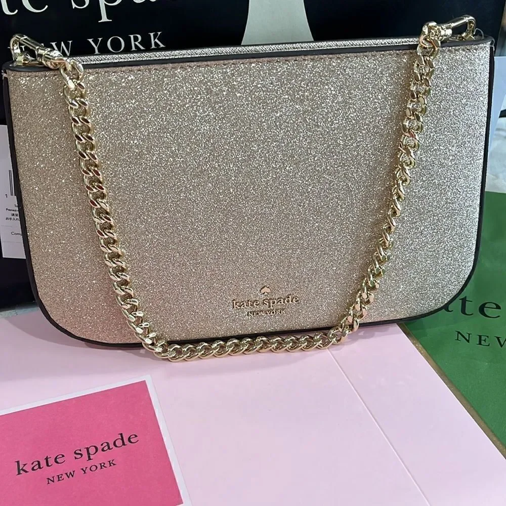 Brand new gold clutch